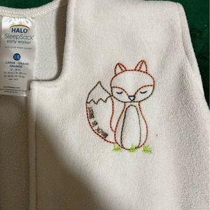 Cream Halo SleepSack early walker (L). 30-35 inches, 22-28 lbs.